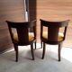 Empire style antique gondola chairs