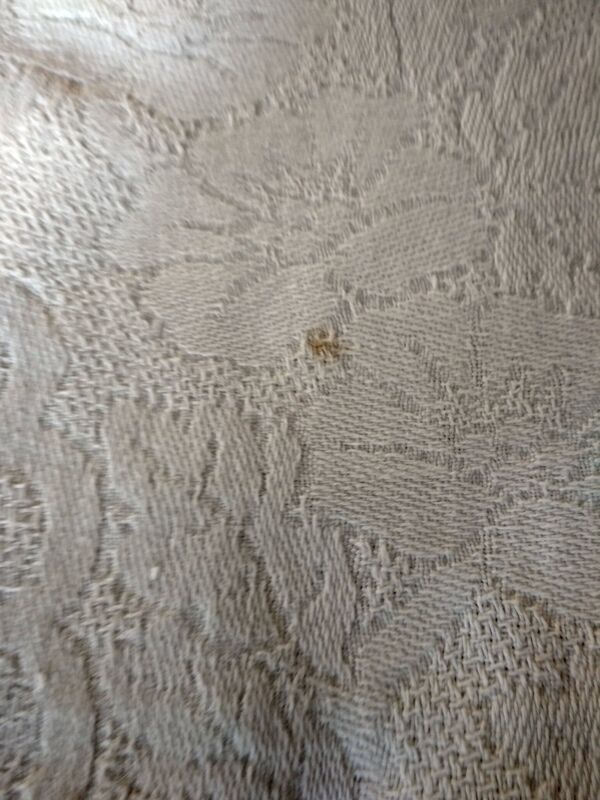 Dessus de lit en coton blanc tissé , lit 2 places