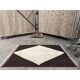 Modern Hand Knotted Turkish Rug in Brown and Ivory, 100% Natural Wool. Custom Options Available