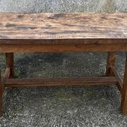 Table basse de ferme, chêne massif, vintage, début XXème s.