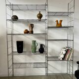 Old modular metal shelf vintage bookcase 10 design shelves from the 80s