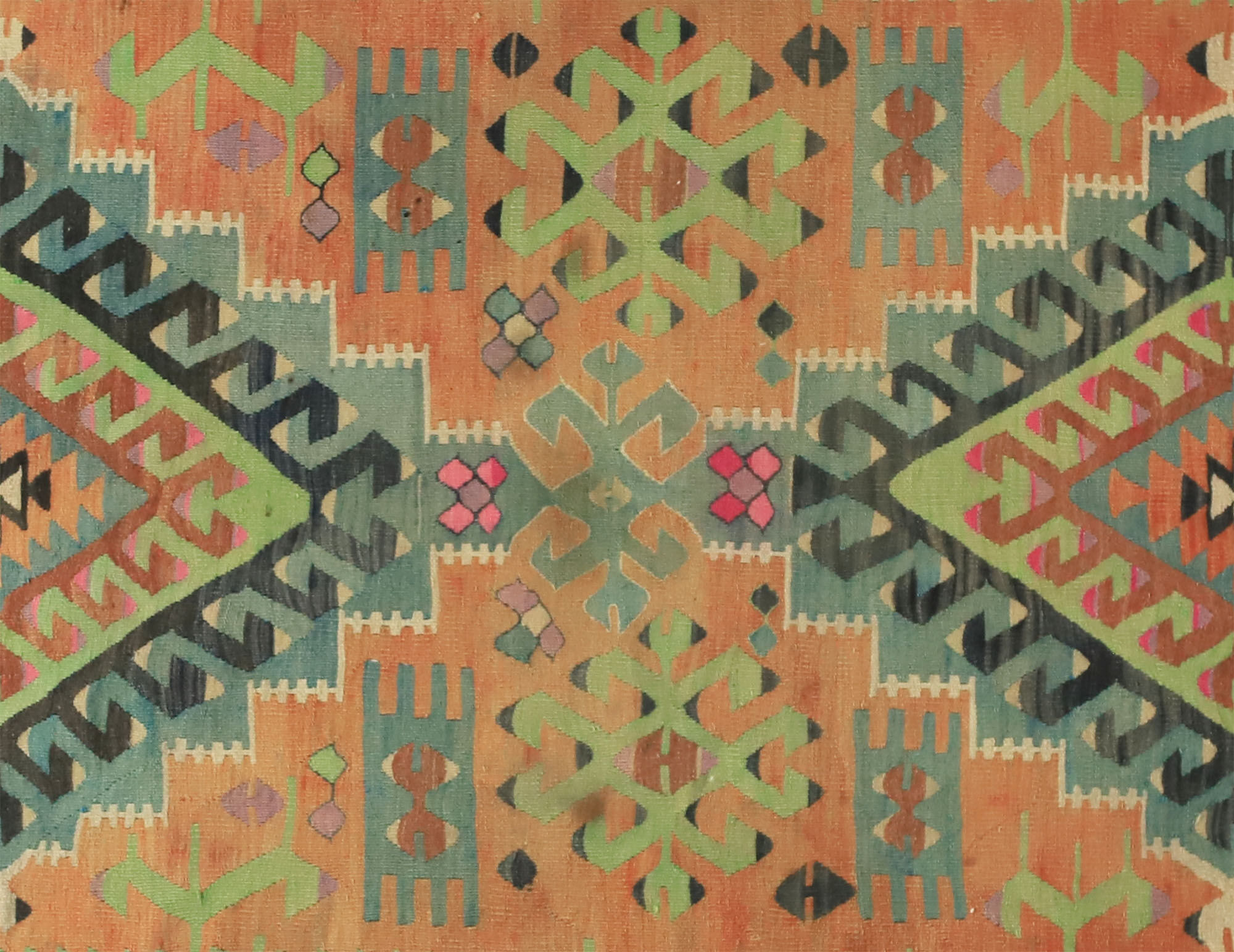 Anatolian handmade kilim rug 302 cm x 156 cm