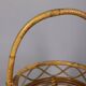 Vintage Italian Bamboo Bar Basket, 1960s