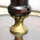 1950's floor lamp in mahogany and brass
