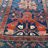 Tapis ancien persan kurde tribal 124x268 cm