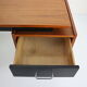 Cees Braakman teak desk with triangle legs for Pastoe
