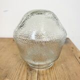 Industrial Bakelite Pendant Light with Frosted Glass, 1970s