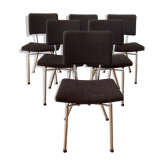 Lot de 6 chaises années 60
