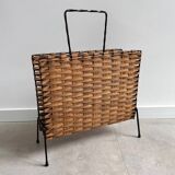 Vintage magazine stand / magazine basket