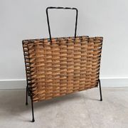 Vintage magazine stand / magazine basket