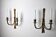 Pair of brass candlesticks, France, 1980