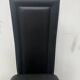 Set of eight designer chairs in black leather from the 20th century