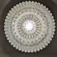 Italian XL dome pendant light in blown glass, 60s-70s