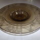 Art deco smoked glass dish or cup