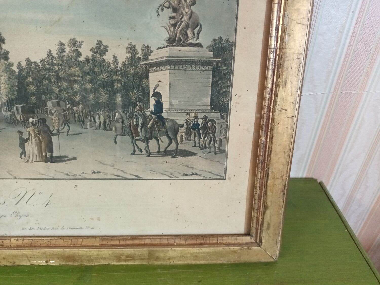 View of Paris engraving