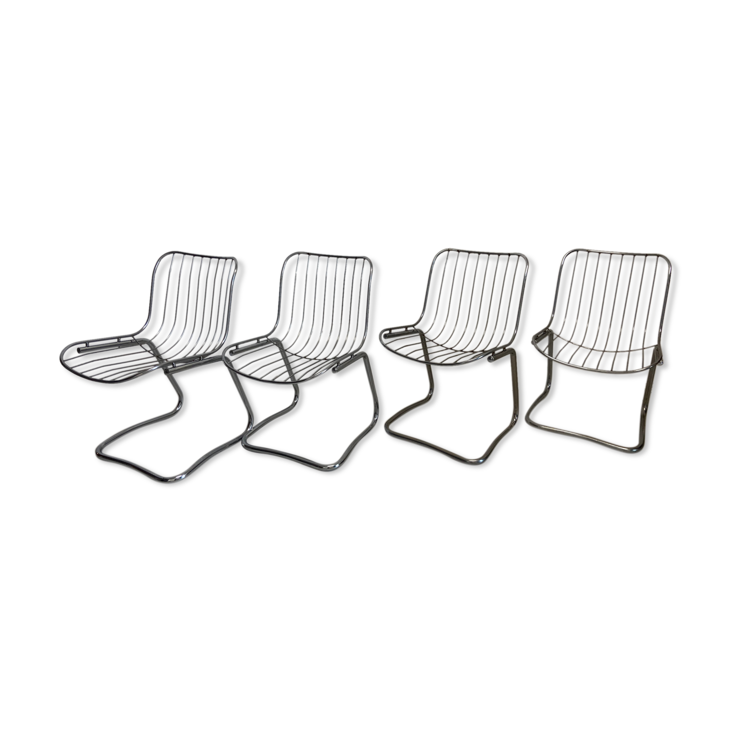 Rinaldi Gastone chairs in chrome