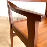 Vintage teak phone bench
