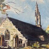 Chapelle de Pont-Aven, huile sur toile