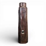 Brutalist presentation column in solid oak