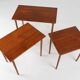 Ensemble de 3 tables gigognes scandinaves en bois de teck, Danemark, 1960