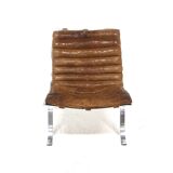 Scandinavian leather armchair "Ari", Arne Norell, Sweden, 1960