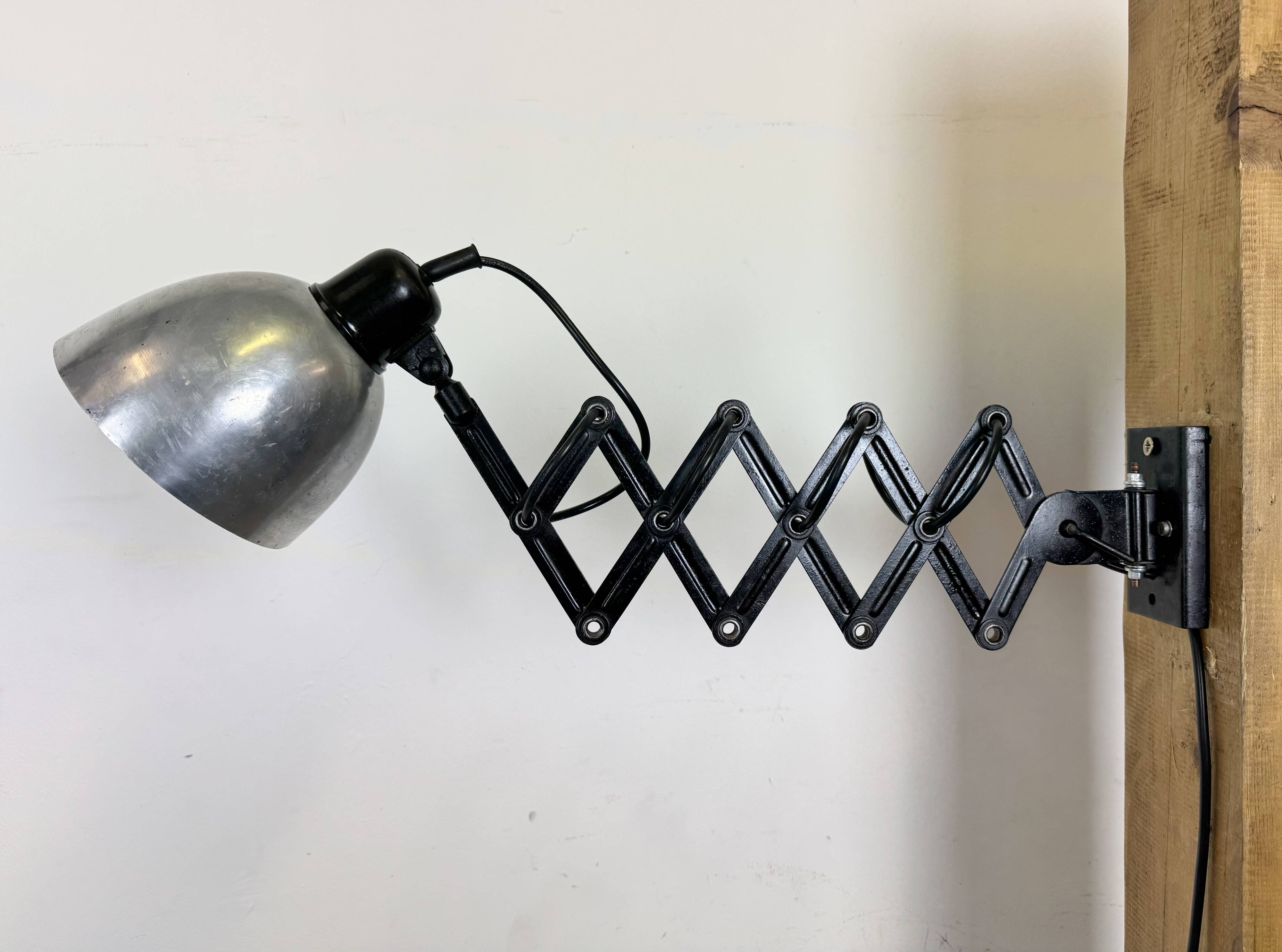 Industrial Midcentury Scissor Wall Lamp, 1950s
