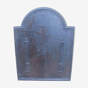 Cast iron fireplace plate - Empire style - small size 45 x 34