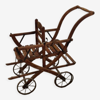 Double vintage stroller