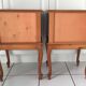 2 Louis XV style bedside tables with drawers and cabriole legs, 1960