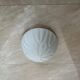 Pair of midcentury design glass ceiling lamps/flush mounts or wall lamps, 1970s