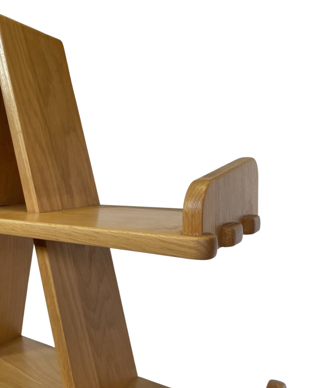 Vintage pyramid cabinet bookcase solid wood design