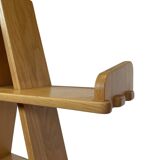 Vintage pyramid cabinet bookcase solid wood design