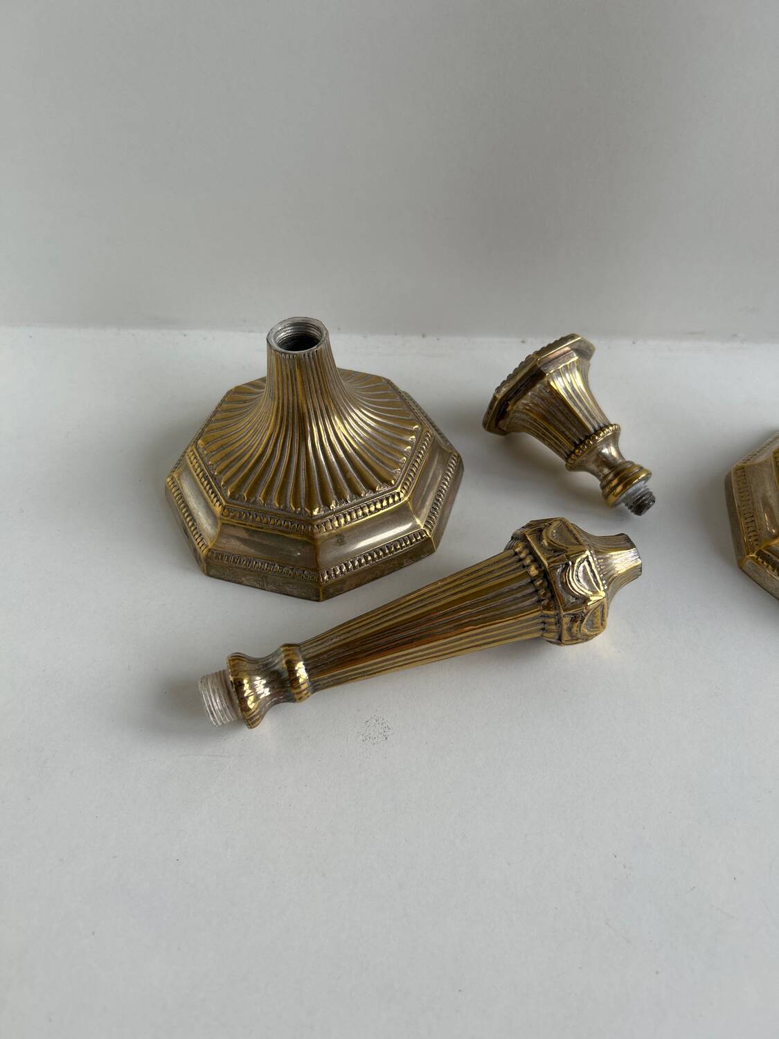 Pair of Louis XVI style candlesticks