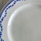4 antique ceramic plates with blue flowers