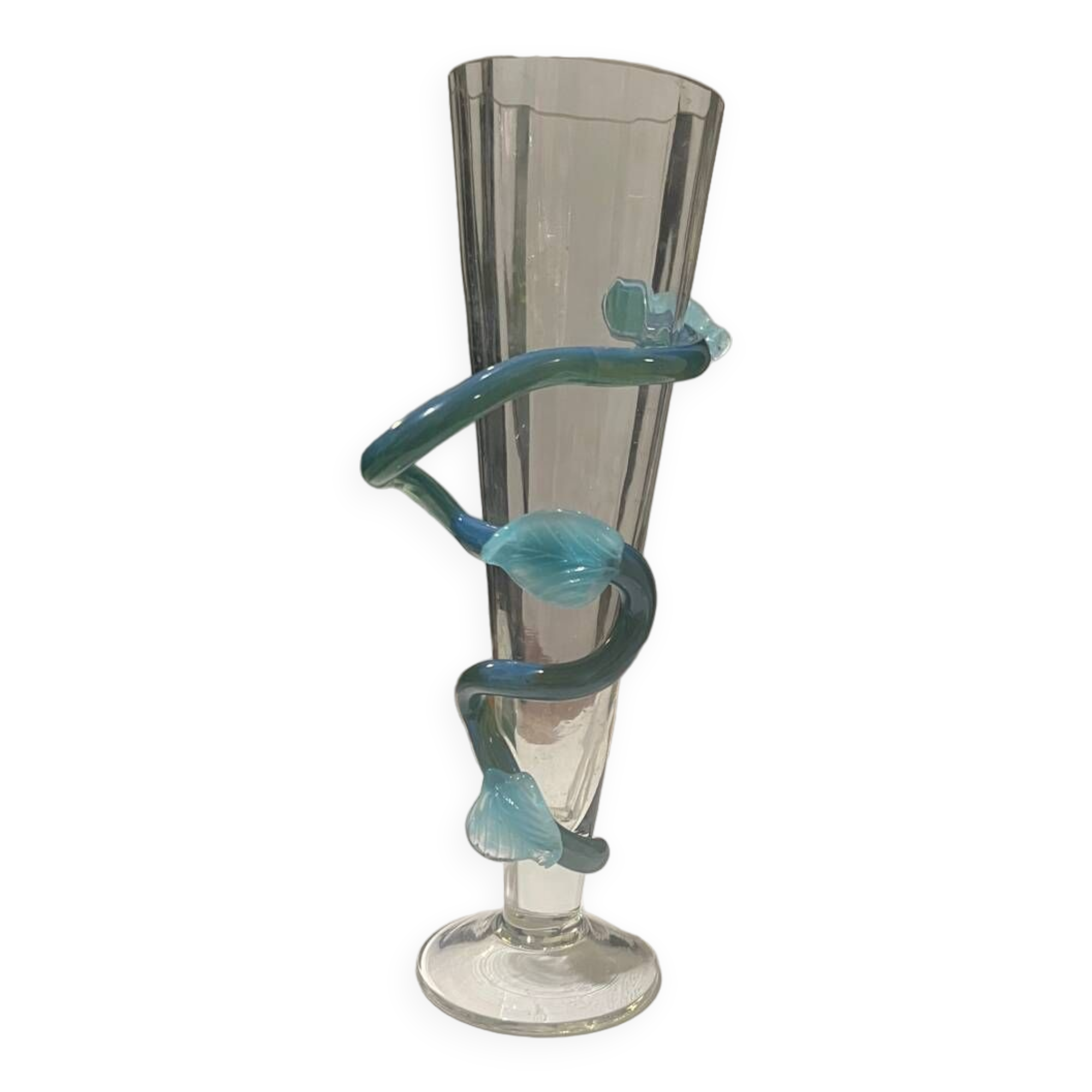 Blown glass vase. 1990