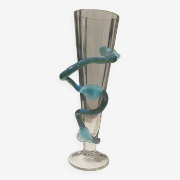 Blown glass vase. 1990