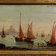 Oil painting on wooden panel