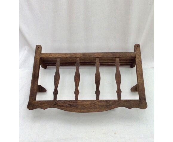 Wall Mounted Coat Rack With Vintage Wooden Shelf Selency Wall Mounted Coat Rack With Vintage, Wall Mounted Coat Rack Height