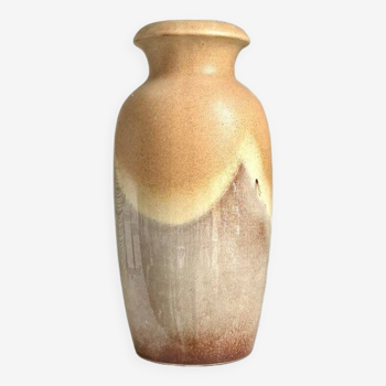 Vase W. Germany en céramique émaillée beige