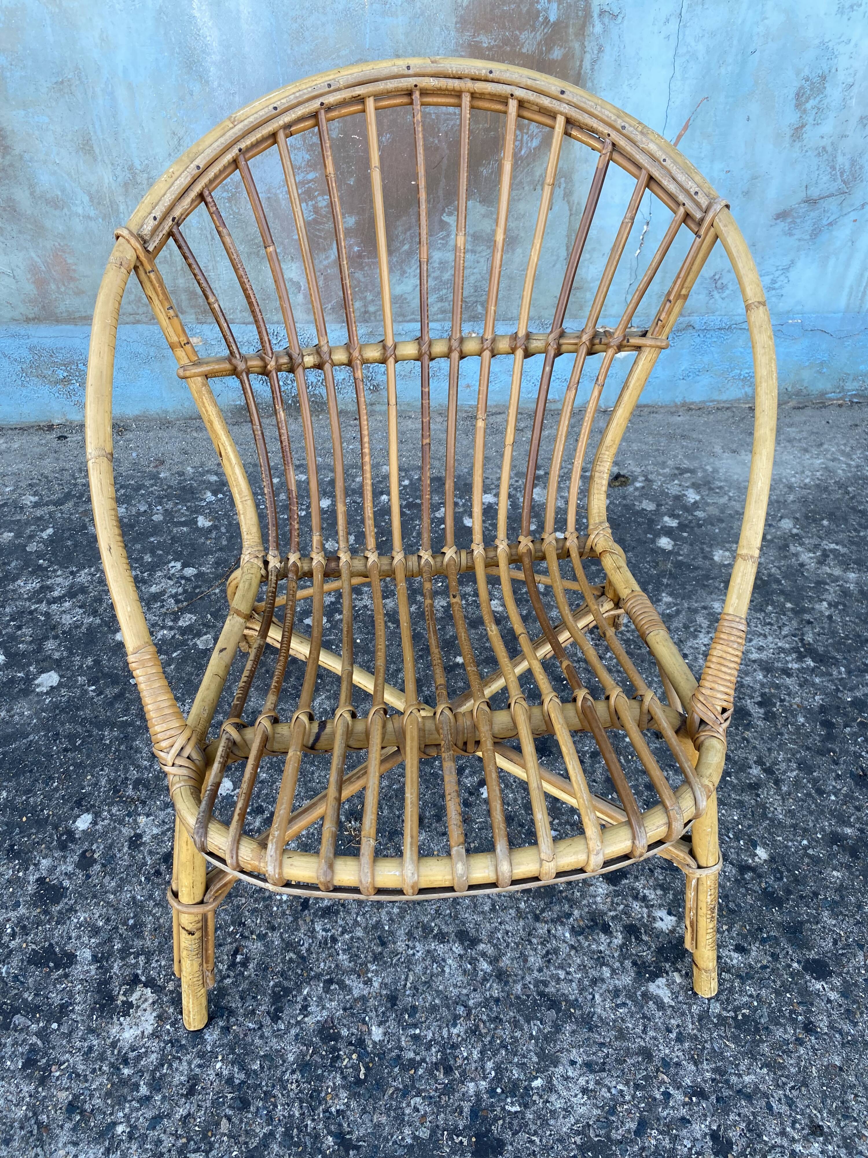 Fauteuil en rotin