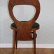 6 baumann seagull chairs dark beech black skai