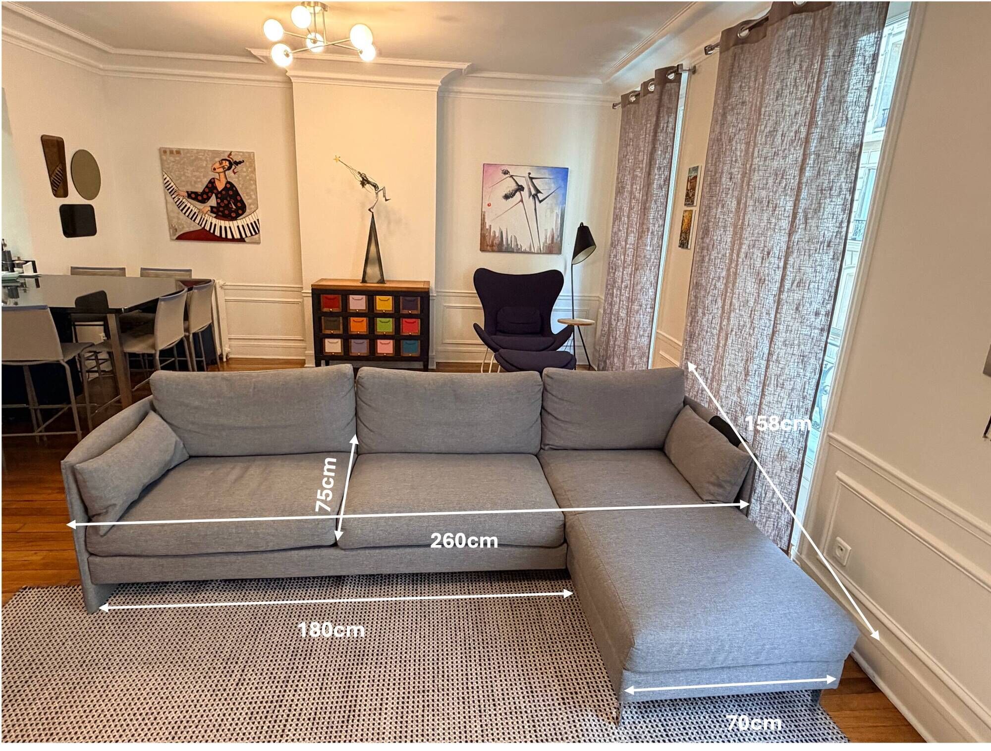 Calligaris corner sofa (4/5 seats) - Excellent condition