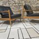 Paire de faureuil Scandinave cuir 1970"