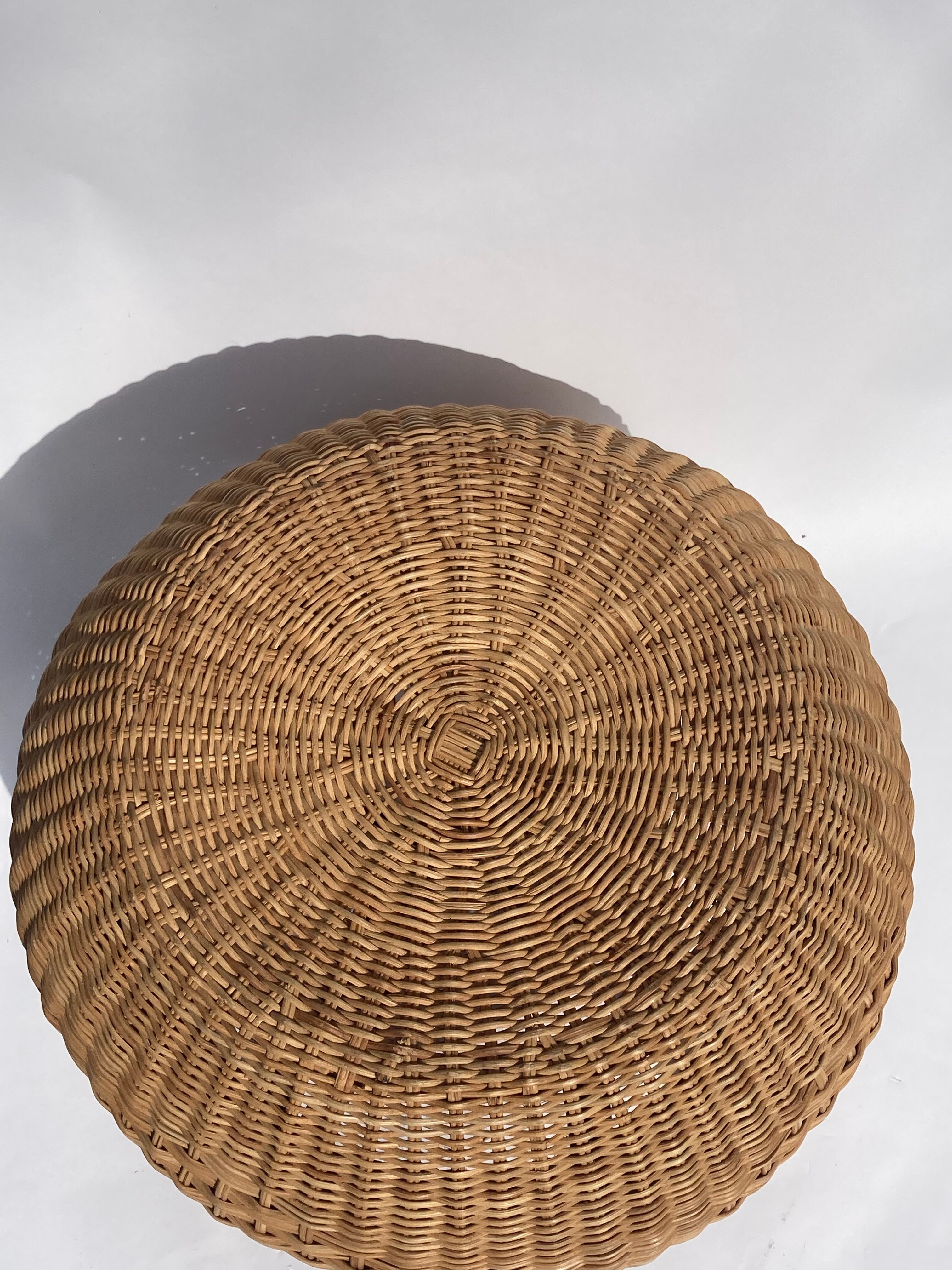 Rattan wicker stool