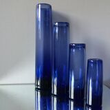 Set of 4 Holmegaard vases by Per Lutken 1960