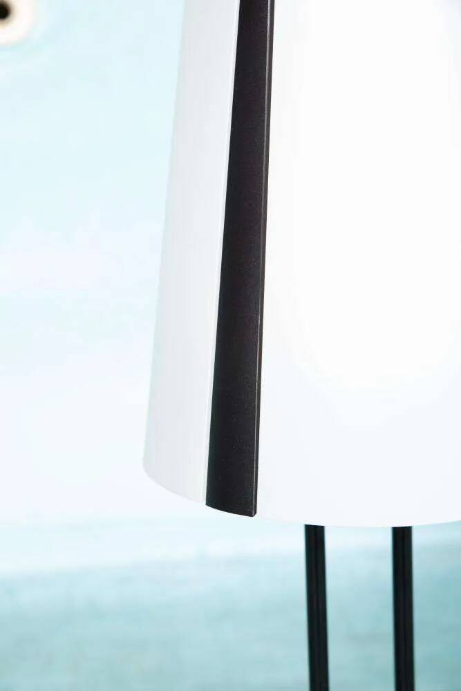 1980s IKEA floor lamp, Memphis Vistofta medium table lamp.
