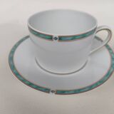 Three-piece Limoges porcelain set. By Bernardaud.