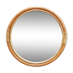 Miroir rond vintage en bambou et rotin 57cm x 57cm