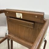 Nesting walnut chairs, Sauder designare, 1960s, USA