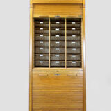 Roller Shutter Filing Cabinet from Jerry, USA, 1930s